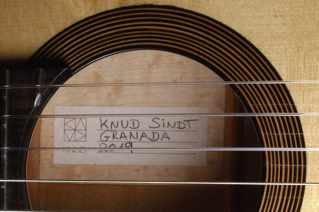 Knud Sindt Lacote copy Romantic Guitar Label