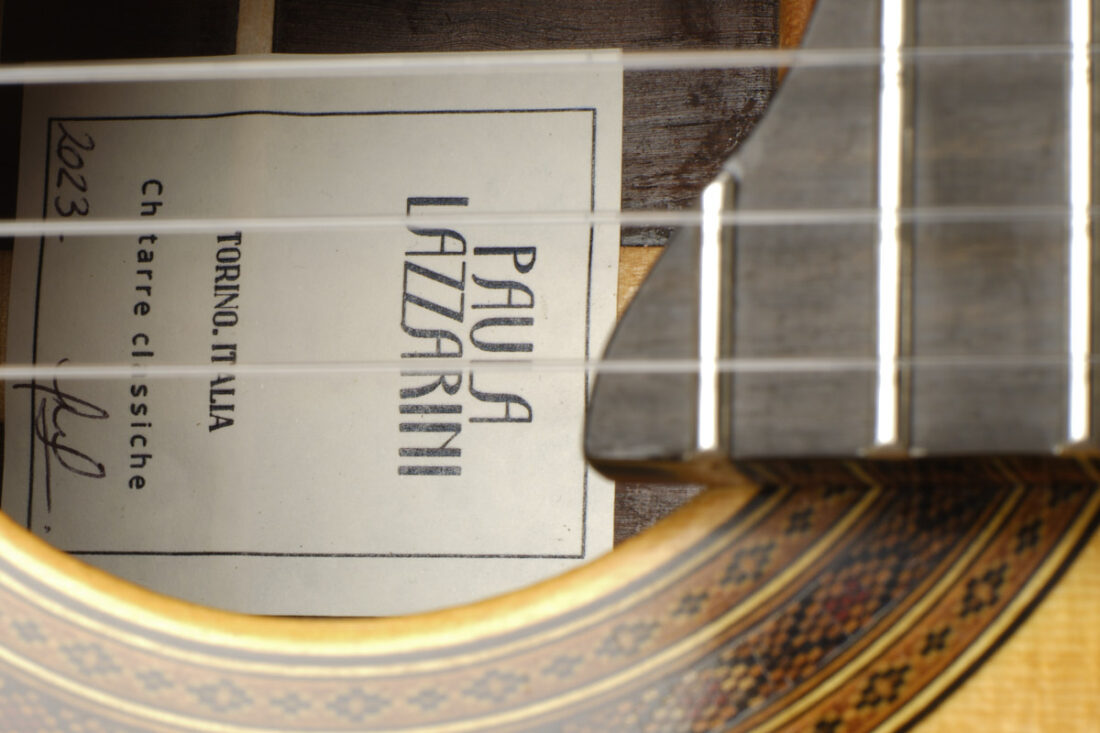 Paula Lazzarini 2023 Guitar Elevated Fingerboard