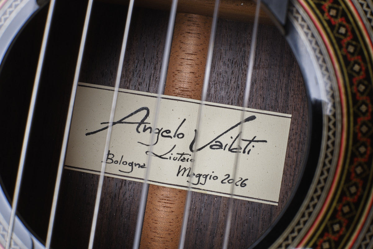 Angelo Vailati 2026 Classical Guitar “Hommage a Simplicio”available at MaderaGuitarras.com