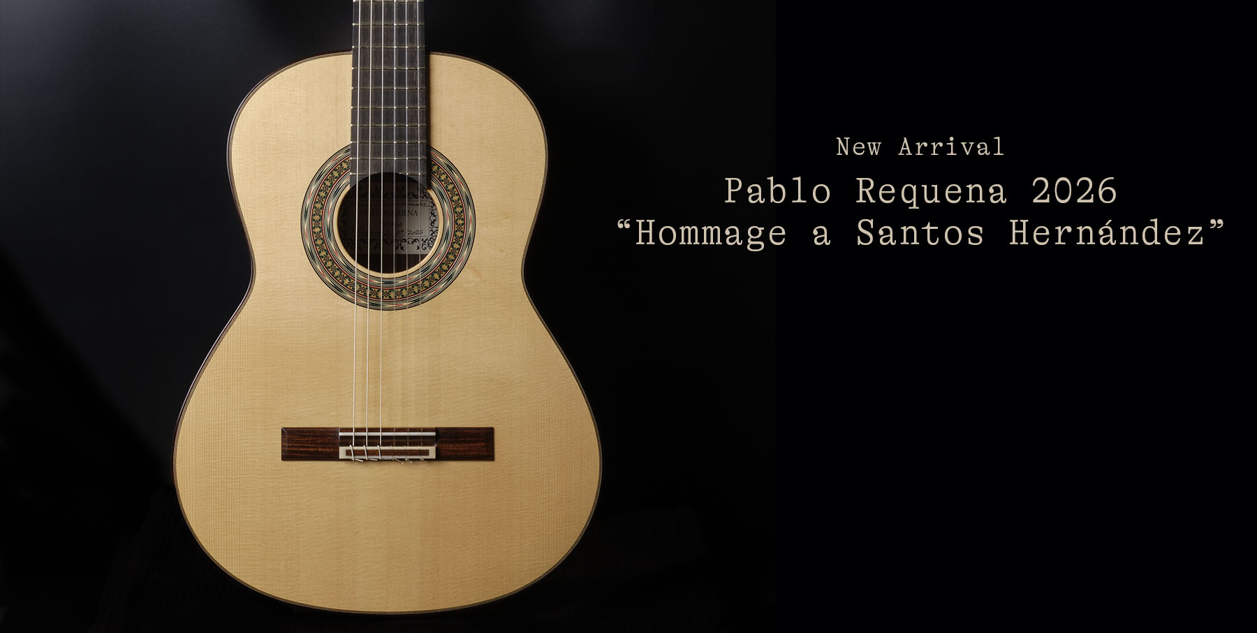 Pablo Requena Classical Guitar Hommage a Santos Hernández for sale