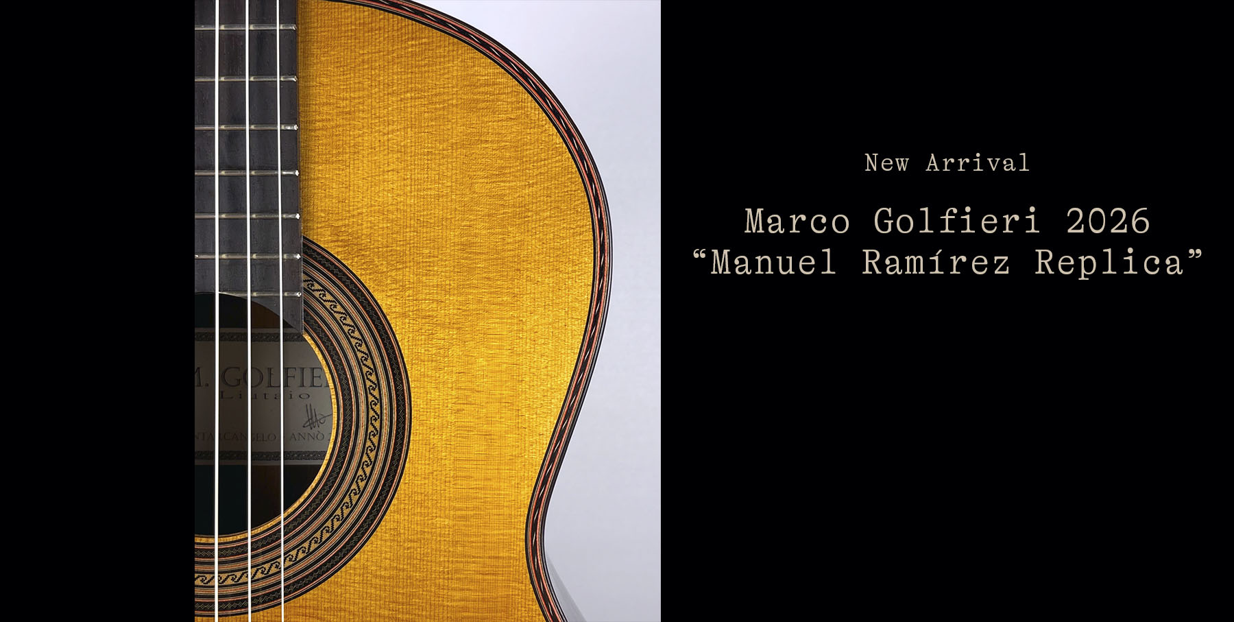 Marco Golfieri 2026 Classical Guitar Manuel Ramirez 1912 Replica for sale